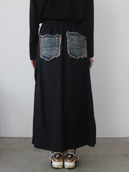 eru　スポーティラインデニムスカート