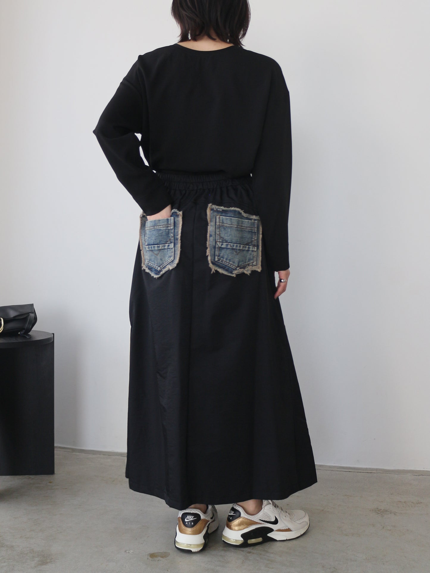 eru　スポーティラインデニムスカート