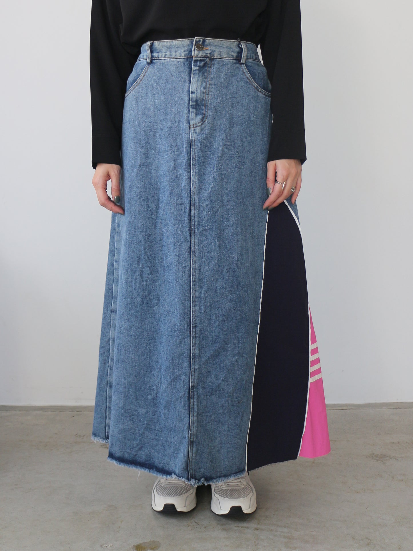 eru　スポーティラインデニムスカート