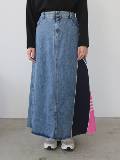 eru　スポーティラインデニムスカート