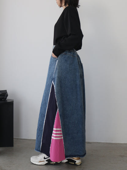 eru　スポーティラインデニムスカート