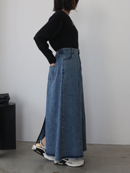 eru　スポーティラインデニムスカート