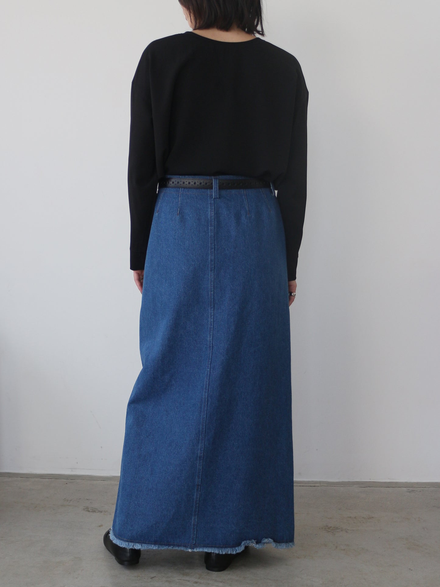 eru　ドッキングデニムスカート