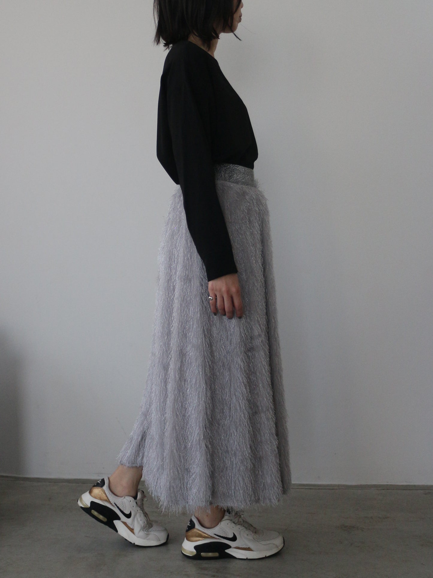 eru　ジャガードフレアスカート