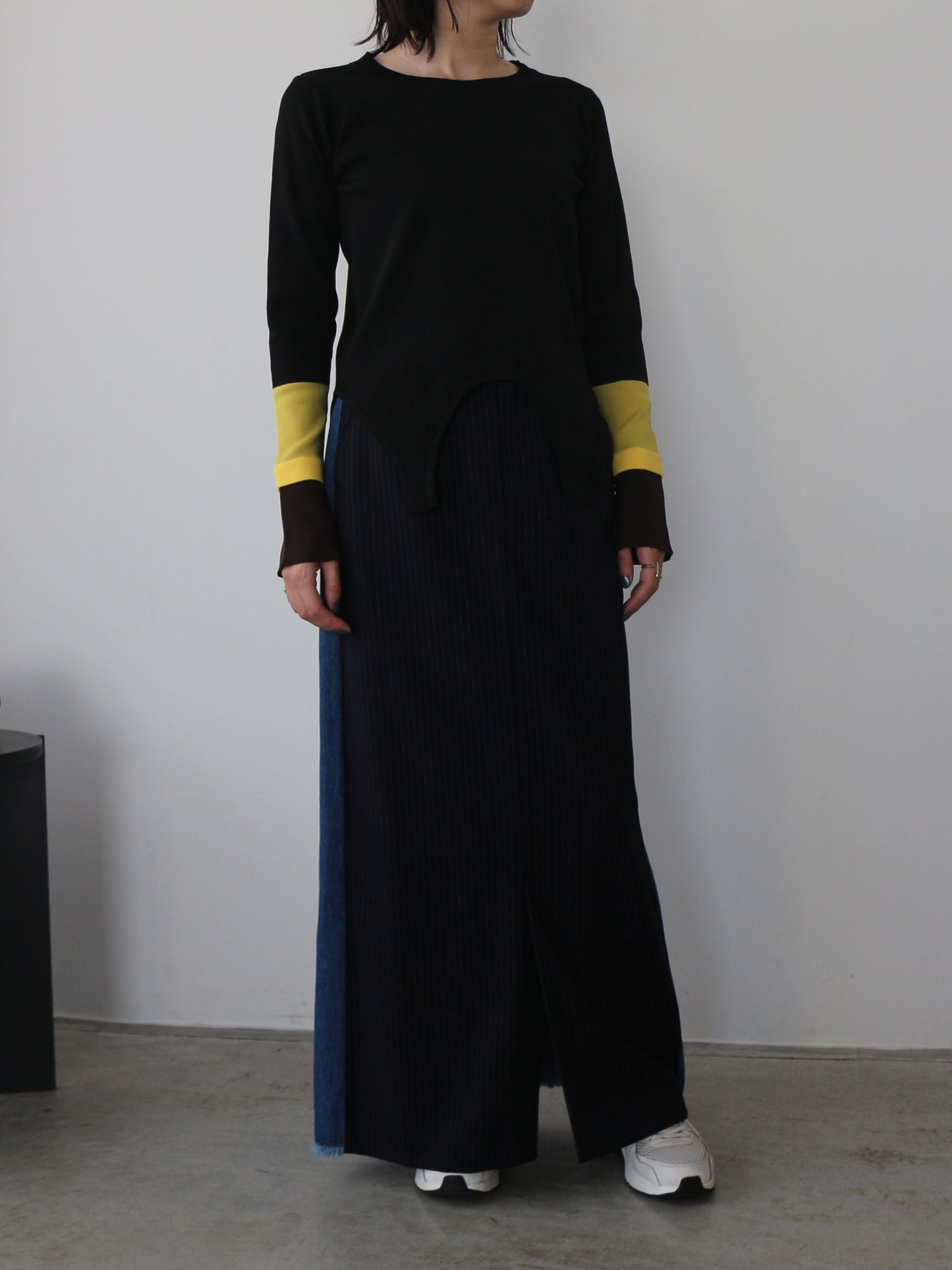 eru　ドッキングデニムスカート