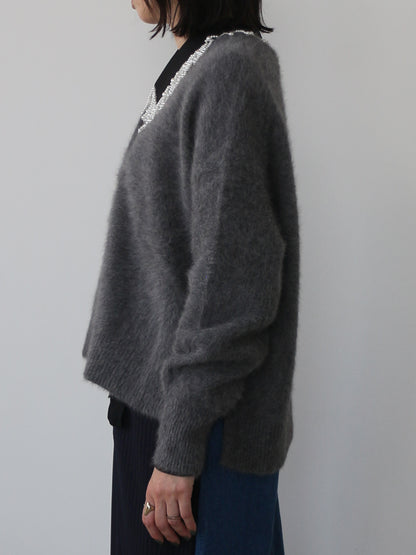 eru　パール付け衿