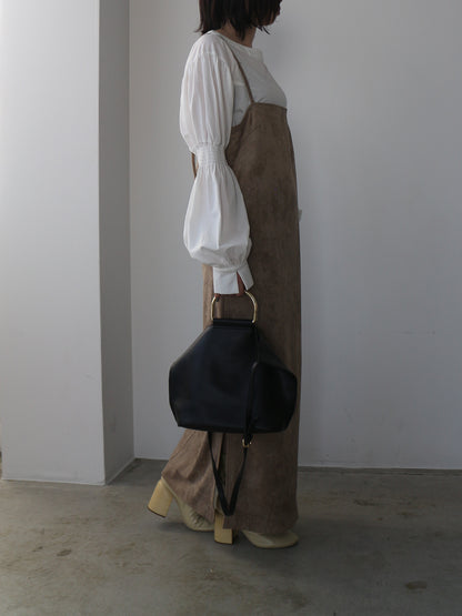 スエードキャミワンピース