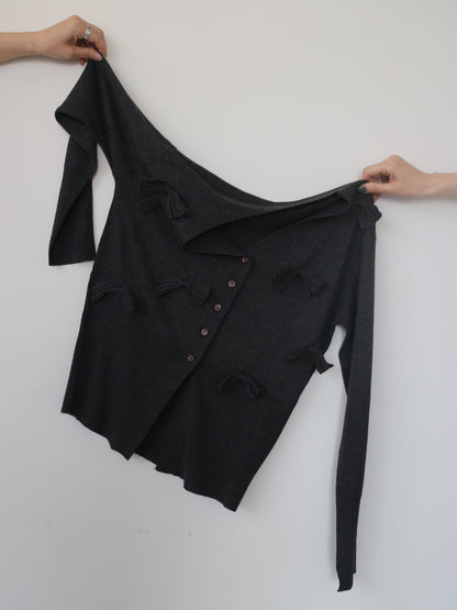 リボンカーディガン