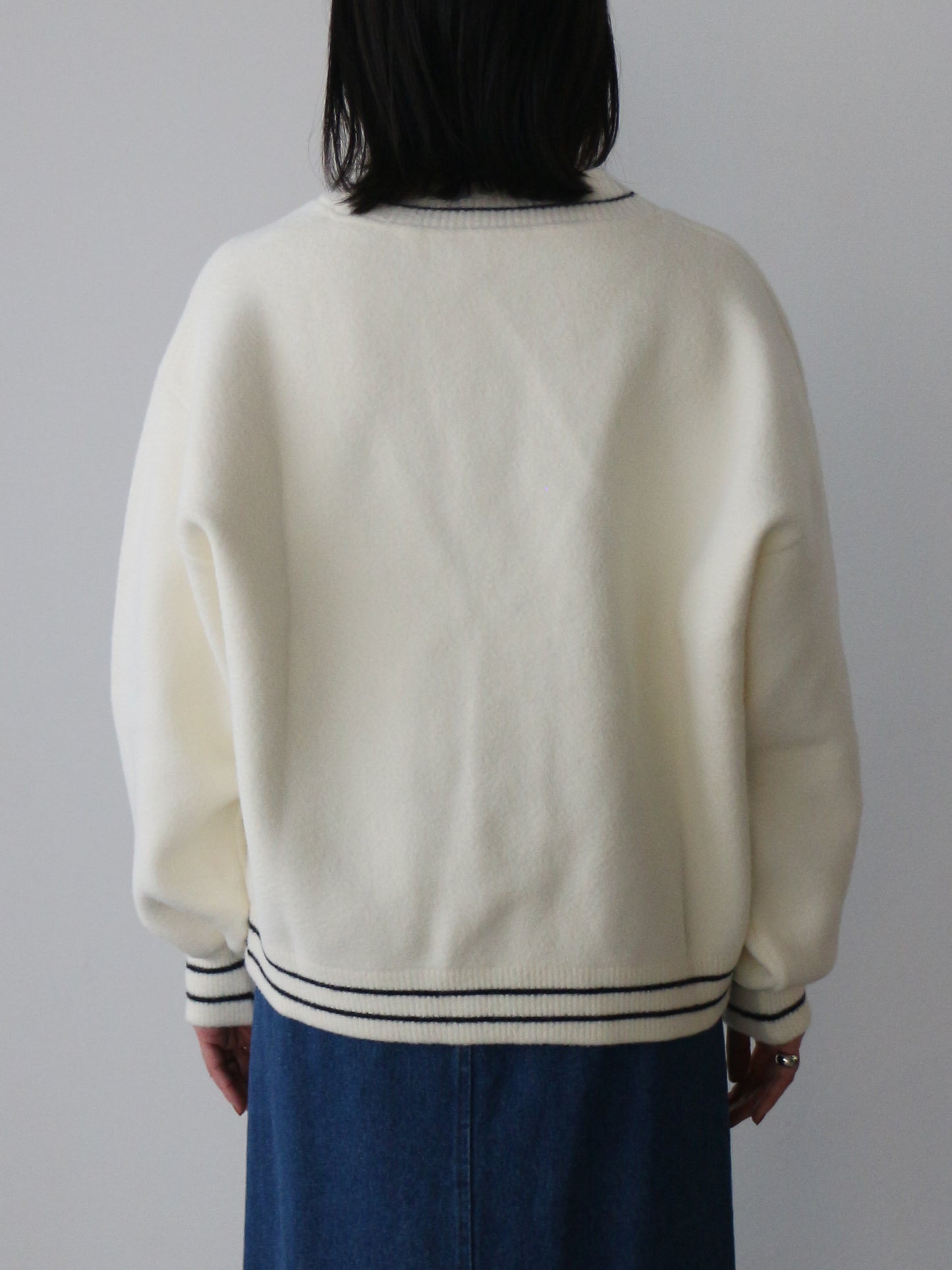 eru　デニムBIGポケットカーディガン