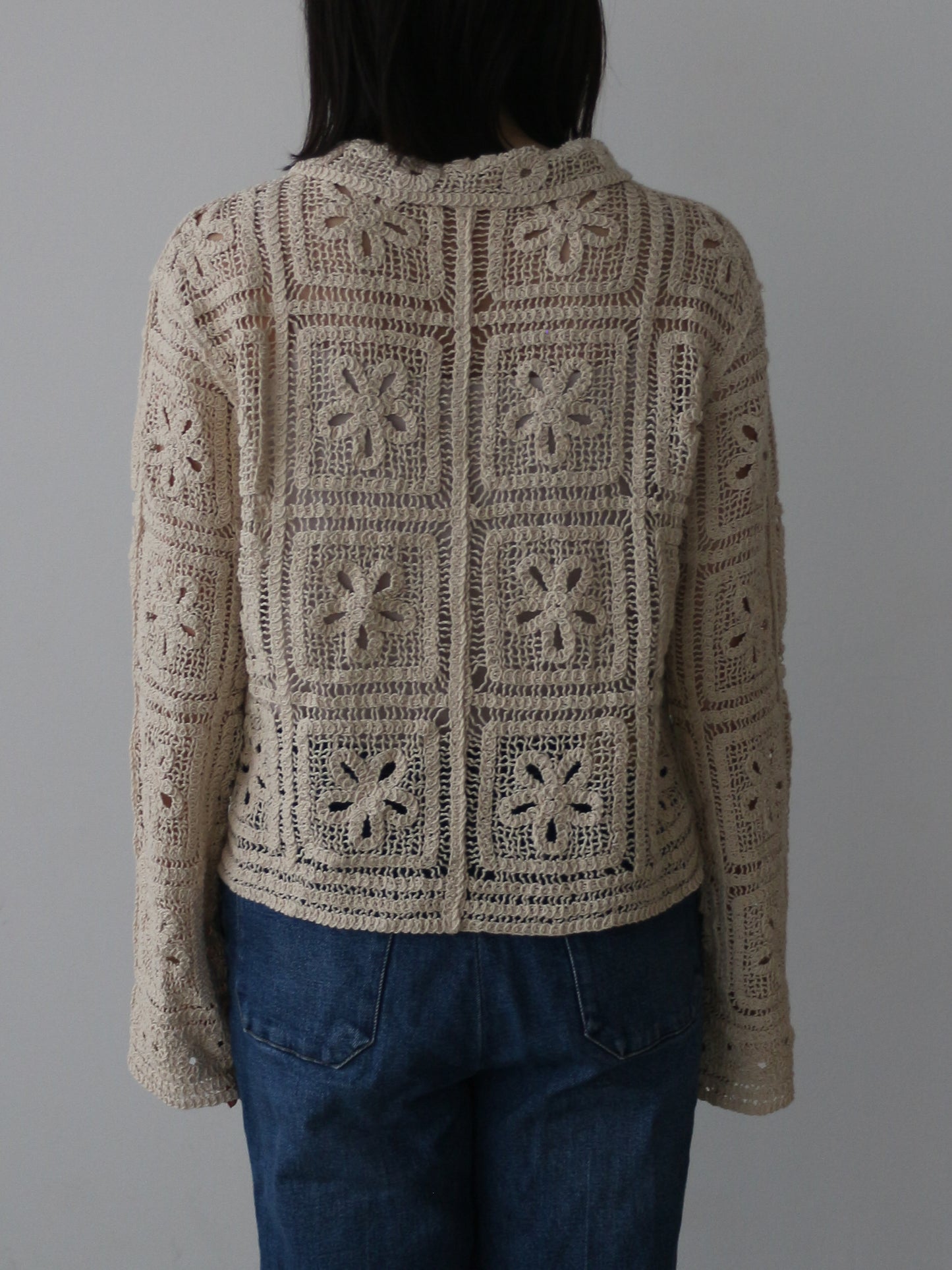 eru  レース編みカーディガン