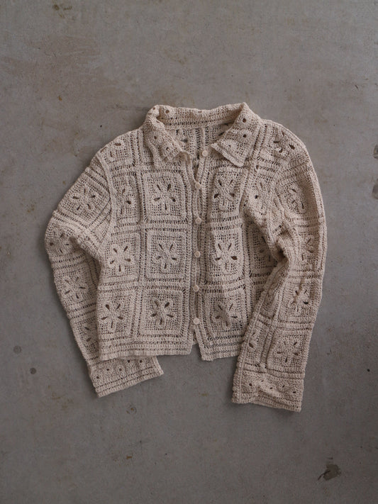 eru  レース編みカーディガン