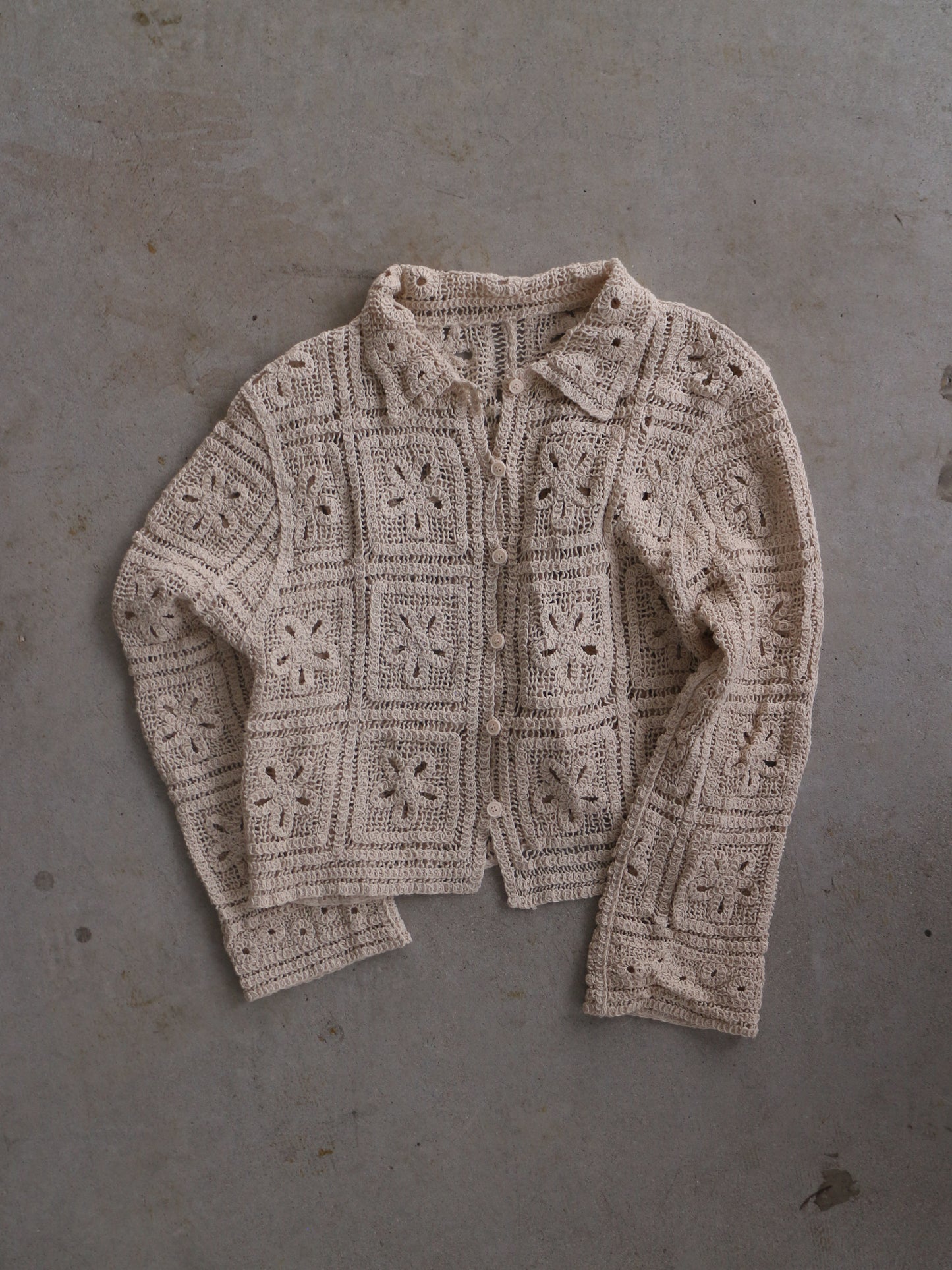 eru  レース編みカーディガン