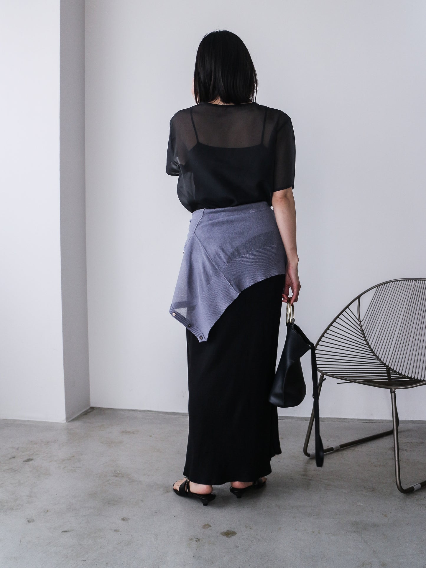 eru　【オリジナル図案】CAT 刺繍シアーTシャツ