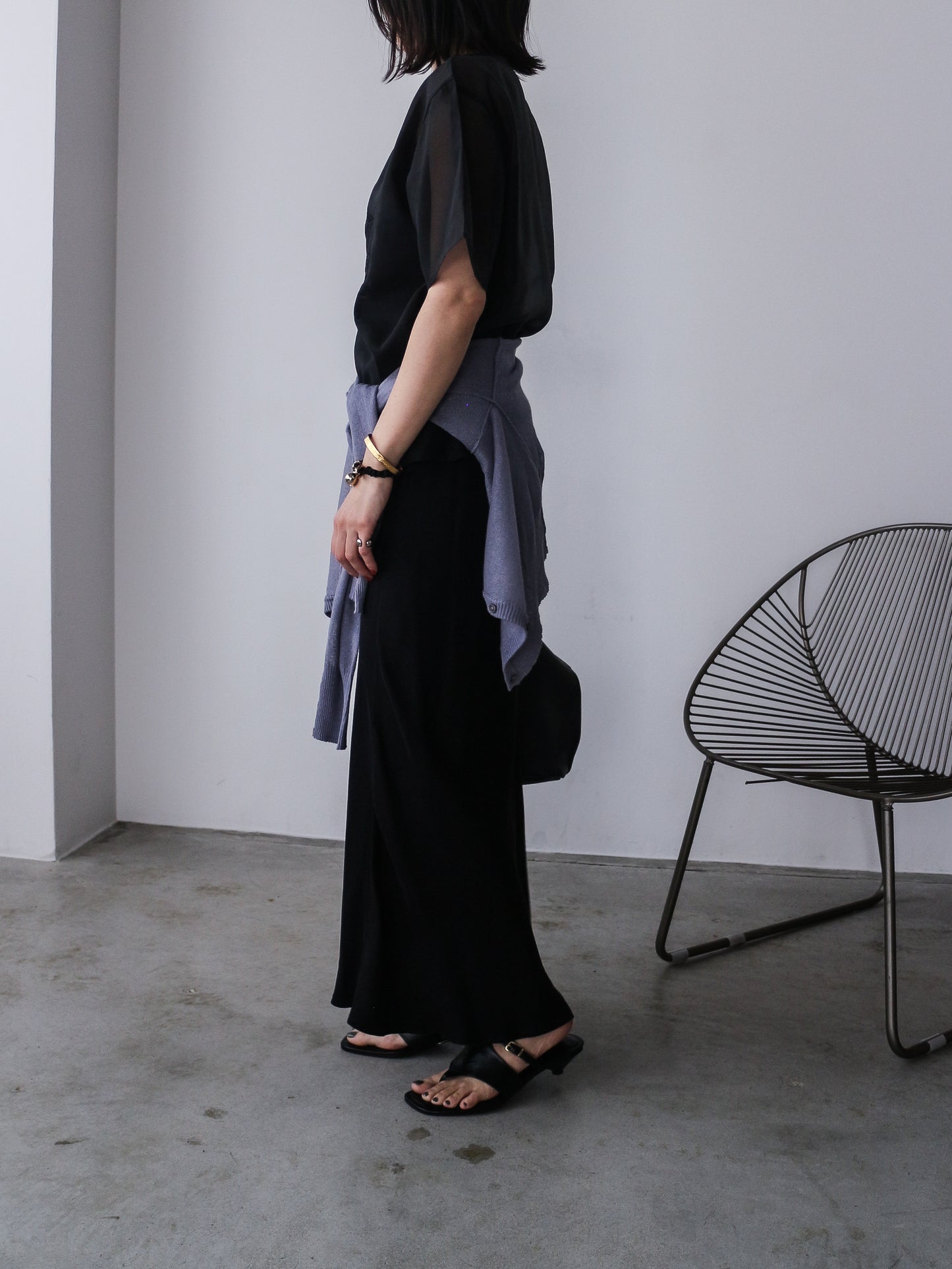 eru　【オリジナル図案】CAT 刺繍シアーTシャツ