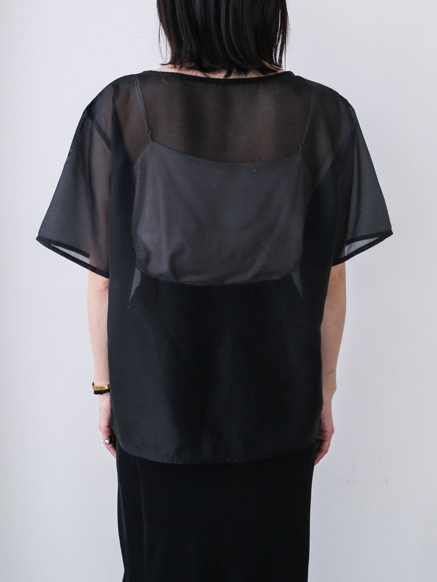 eru　【オリジナル図案】CAT 刺繍シアーTシャツ