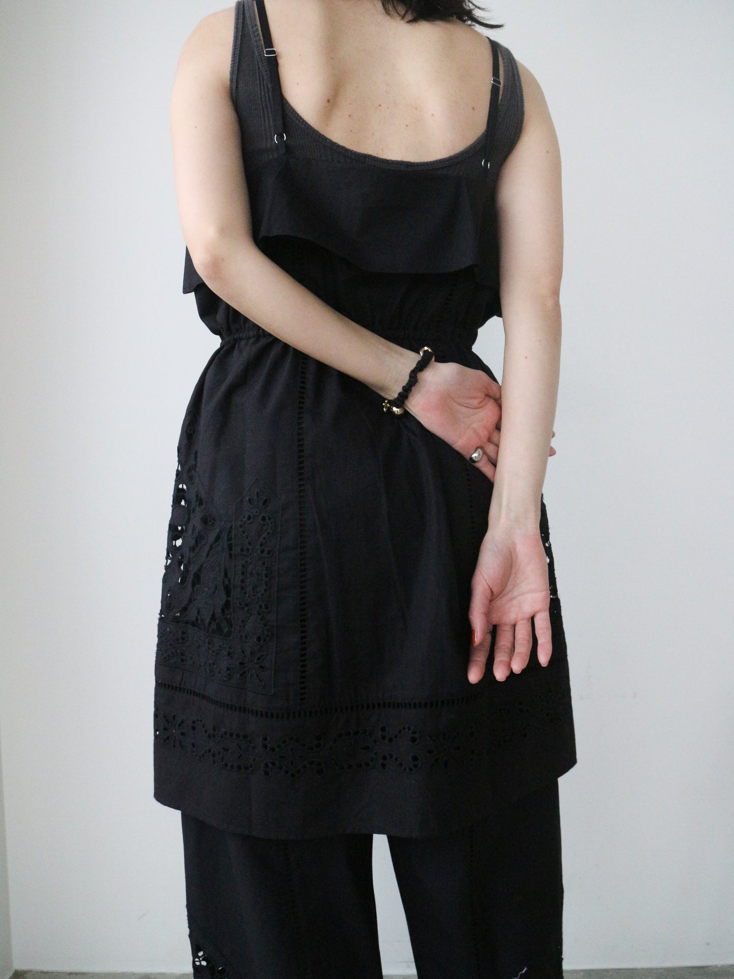Pqran　【オリジナル図案】カットワーク刺繍ワンピース