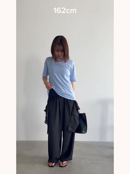 レイヤードニットTシャツ