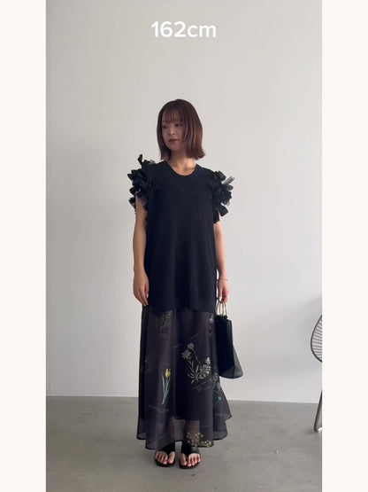 ２WAYリボンニットベスト
